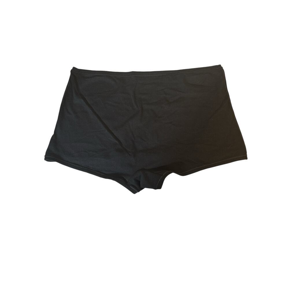 Quince Organic Cotton Boyshort Underwear Black Size L New - Picture 4 of 5
